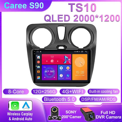 Car Radio For Renault Lodgy Dacia Dokker 2012 - 2020 Autoradio 4G WIFI GPS Car Video Multimedia Automotive Carplay Android Auto
