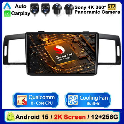 Android 15 Head Unit For Infiniti M35 2003 - 2010 Nissan Fuga 2005 - 2010 Car Radio Multimedia Video Player CarPlay Auto 4G WIFI