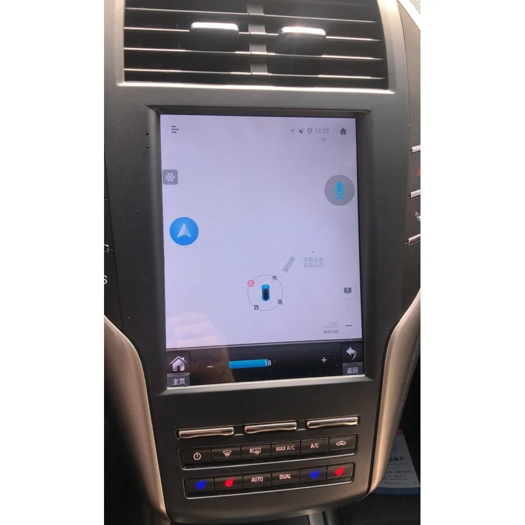 Android 13 DSP For Lincoln MKZ MKC MKX Continental 2014 - 2019 Tesla IPS Screen Car Multimedia Player GPS Navigation Audio Video
