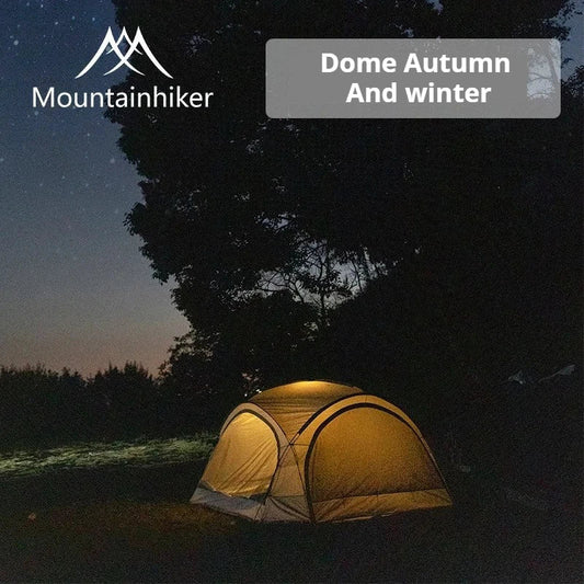 Mountainhiker Outdoor Camping Dome Autumn Winter Tent Travel Outdoor Leisure Picnic Round Canopy Awning Camping Shelters