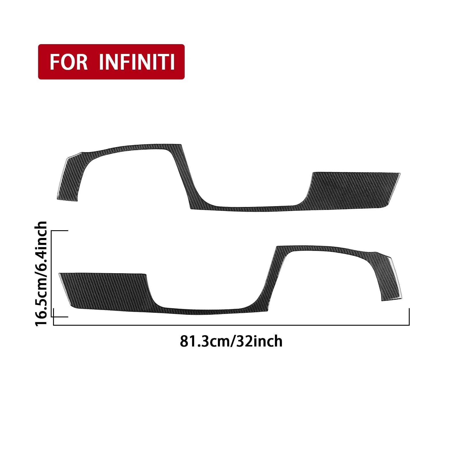 Wave Wholesale — For Infiniti Q50 2014-2020 — Real — size and scale view