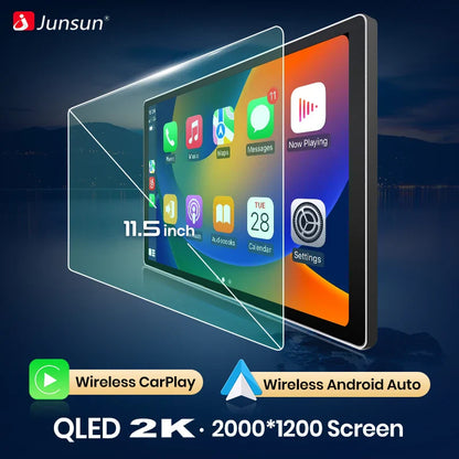 Junsun V3 Plus 2K Car Radio 7862 For Mitsubishi Outlander 3 GF0W GG0W 2012-2018 Wireless CarPlay Android Auto DSP GPS Navigation