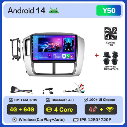 Car Android For Honda Pilot 1 2005 - 2008 Stereo Auto Mirror Link Rear Camera Multimedia Player GPS Navigation Dash Cam Wifi 5G
