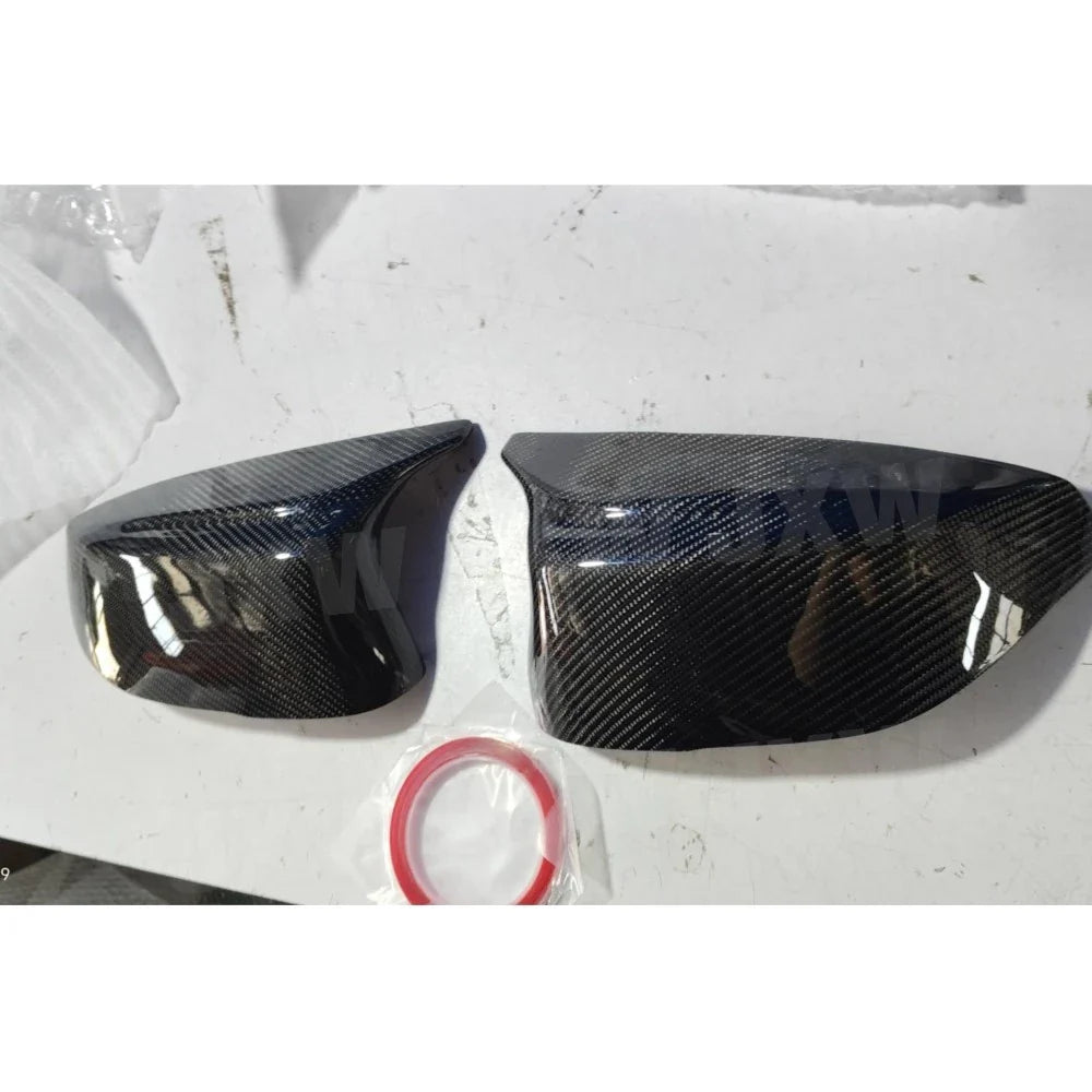 Carbon Fiber Material Car Accessorise Rearview Mirror Covers Caps For Infiniti Q50 2014-2020 Replacement Style