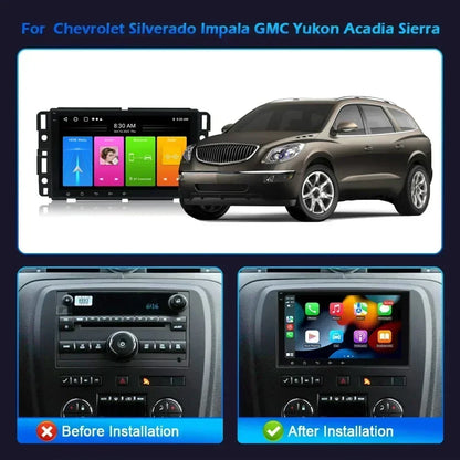 8inch Wireless Android13 For Chevrolet Silverado Impala GMC Yukon Acadia Sierra  Carplay 4G Multimedia Car Radio 2 Din Screen