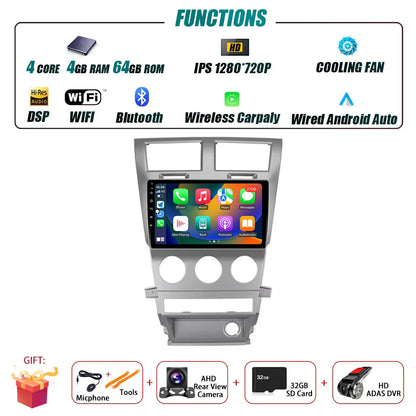 Car Radio Carplay For Dodge Avenger JS 2007 - 2010 For Dodge Nitro 2006 - 2011 Navigation GPS Android Auto Multimedia Player BT