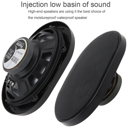 2 Pcs 5x7 Inch 380W Car HiFi Coaxial Speaker Vehicle Door Auto Audio Music Stereo Suoofer Full Range Frequency Speakers