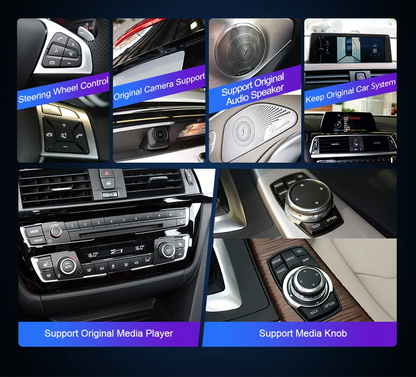New Android 14 Auto Wireless CarPlay For BMW X5 F15 X6 F16 F85 2013-2018 Car Multiemdia Player GPS Stereo 4G WiFi Head Unit
