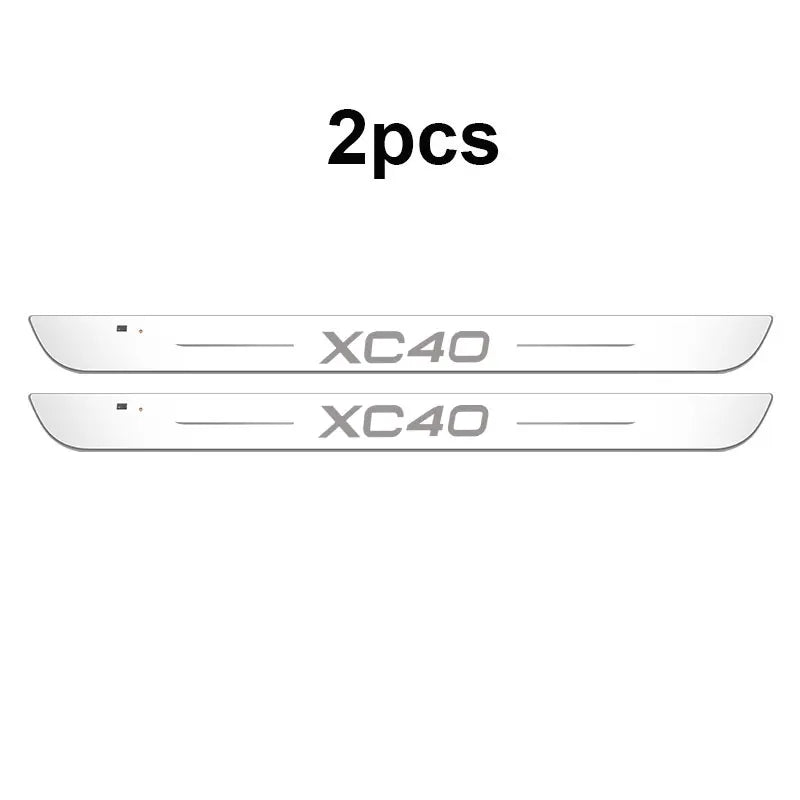 Car door Sill light logo Projector lamp Power Moving LED Welcome Pedal For Volvo XC40 car accesorios