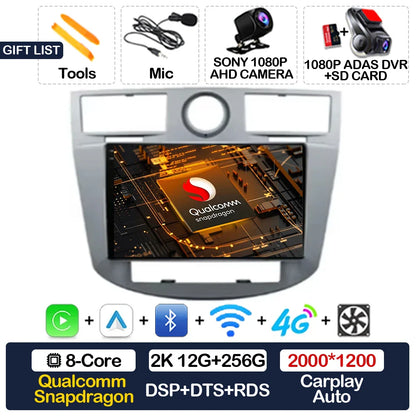Android 15 Car Radio For Chrysler Sebring 3 JS Cirrus 2007 - 2010 GPS NAVI Multimedia Stereo Video Player 4G LTE 5G WIFI QLED BT