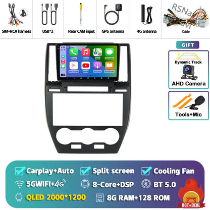 Android 14 Carplay Auto 2K Screen Car Radio Multimedia Player For Land Rover Freelander 2 2006 - 2012 DSP 2din Autoradio Stereo