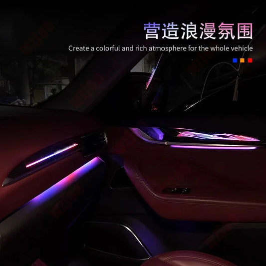 For Maserati 64Color led Ambient light lamp 2014-2023 For Ghibli Levante quattroporte  Atmosphere Advanced Light Decoration lamp