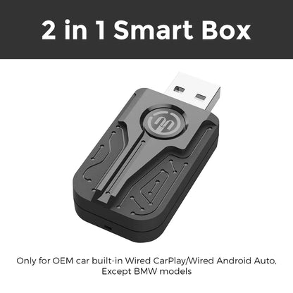 NaviFly Android Auto Carplay Adapter Wired To Wireless For Lincoln Toyota Honda Hyundai KIA Nissan Acura Buick Citroen Audi DS