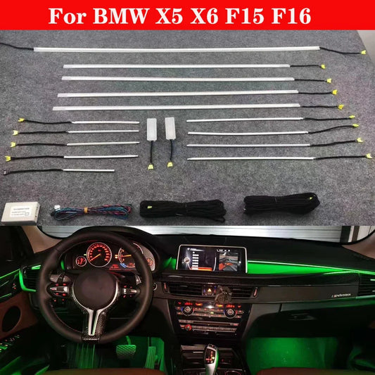 Automatic conversion Car interior door ambient light decorative lighting tuning car for BMW X5 X6 F15 F16  2014-2018