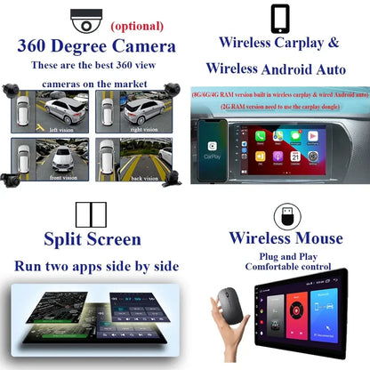 Android 13 For Lexus CT CT200 CT200h 2010 - 2018 Multimedia Navigation GPS Video Player Car Stereo Carplay Monitor Radio Screen