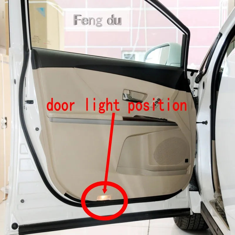2pcs LED Car Door Welcome Light Projector Light Ghost Shadow Light Courtesy Atmosphere Light For 2009-2023 Vellfire 20 30 Series