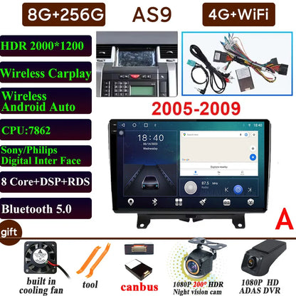 Car Radio Carplay For Land Rover Range Rover Sport 2005-2013 Navigation GPS Android Auto Multimedia Player 4G Wifi No 2din DVD