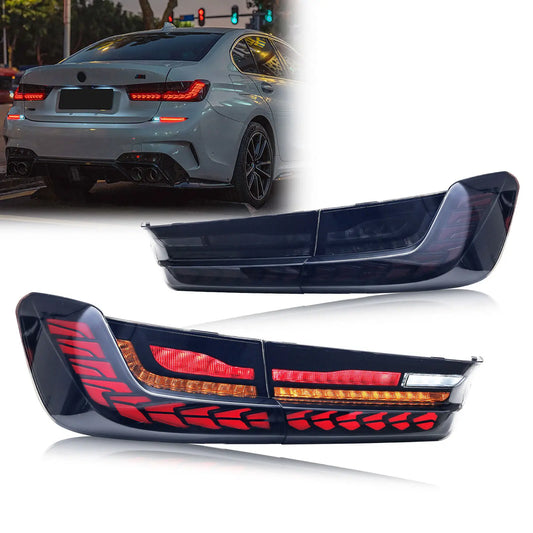 LED GTS Tail Lights for BMW 3-Series G20 G28 G80 Saloon 2019-2024 Start-up Animation Sequential Turn Signal Rear Lamps Assembly