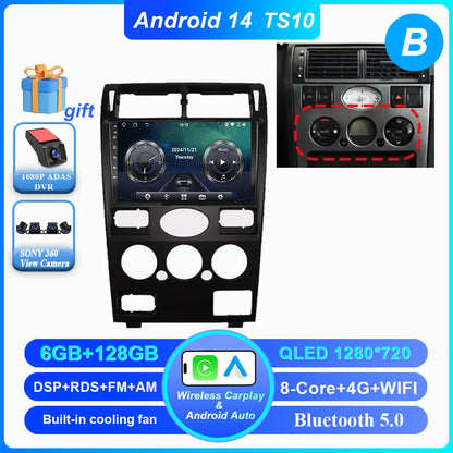 Android 14 Radio Stereo For Ford Mondeo MK 3 2000 2001 2002 2003 2004 2005-2007 Auto Multimedia Player GPS Navigation Bluetooth