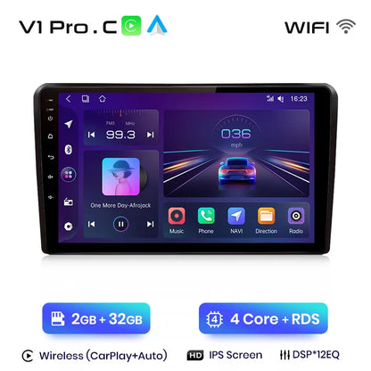 Junsun Car Stereo For Dodge RAM 1500 2013-2019 Intelligent System Wireless Carplay Android Auto GPS Navigation WiFi 4G DSP SWC
