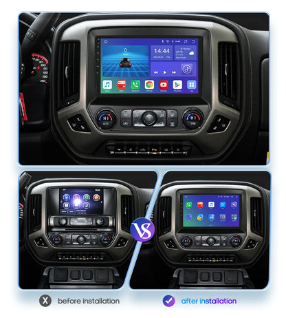 Hizpo Android 13 Auto Carplay For Chevrolet Silverado GMC Sierra 2014 - 2018 Car Radio Stereo GPS Navigation Multimedia Player