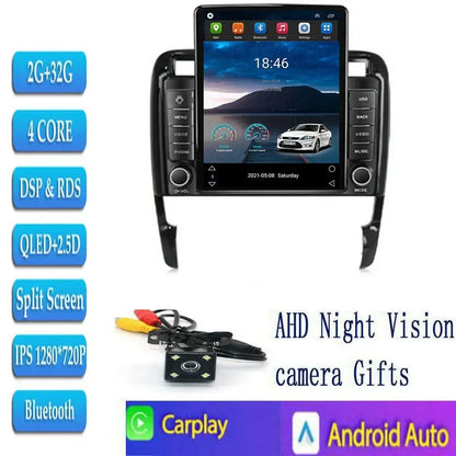 Car Radio For Porsche Cayenne 2002-2010 Tesla Screen Multimedia Player GPS Navigation Stereo Receiver Auto Radio Camera NO DVD