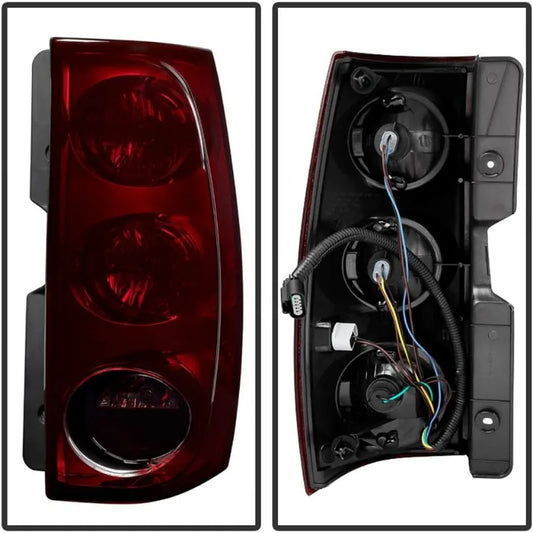 ACANII - For 2007-2014 GMC Yukon XL 1500 2500 [Red Smoked] Tail Lights Brake Lamps Left+Right