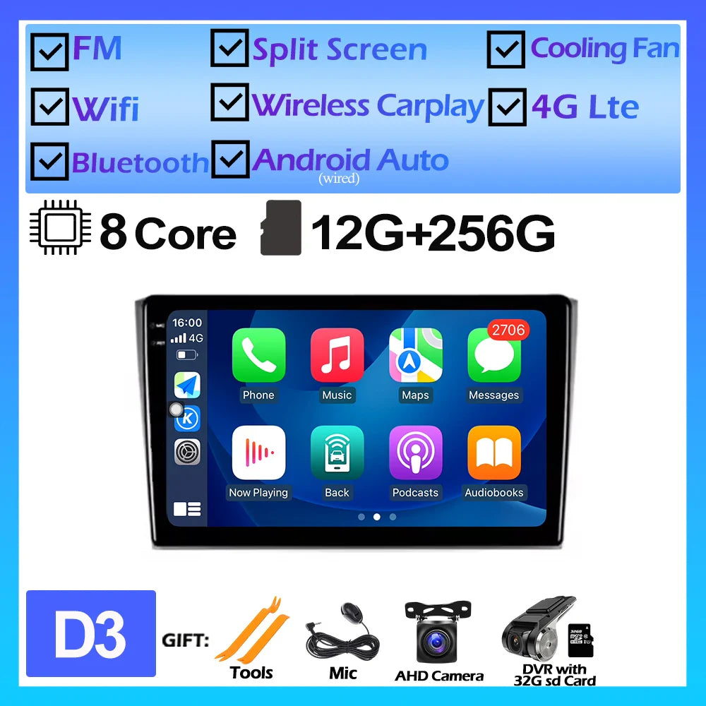 Android 14 WiFi For Mazda CX9 TB 2006 2007- 2010 2016 Car Radio Multimedia Player DSP Stereo GPS 4G Split Screen Bluetooth