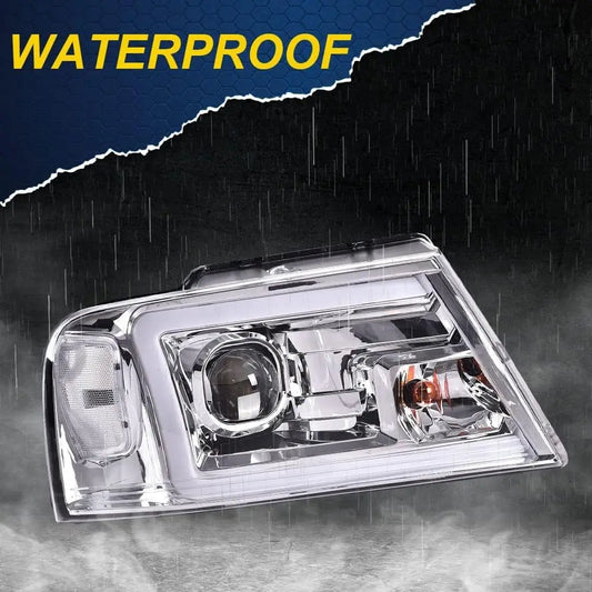 LED DRL Headlights, Compatible with 2004-2008 Ford F150, Compatible with 06-08 Lincoln Mark Lt(NOT Fit for 04 F150 Heritage/Flar