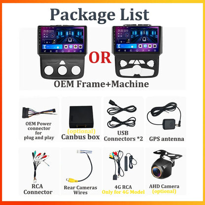 For Dodge Ram 1500 2500 3500 (2013-2019) Carplay Auto Screen Wireless Android Auto Car Intelligent Systems AutoMotive 8 Core DSP