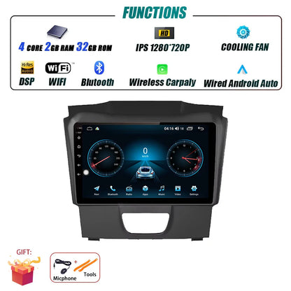 Android Auto Car Radio For Isuzu DMAX 2015 - 2019 Multimedia Stereo Video Player Navigation GPS Carplay 4G WIFI DSP RDS BT