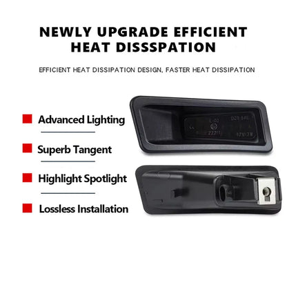 2Pcs LED Number License Plate light Lamps New Body For Dodge RAM 1500 Model 2019-2023 Car Accessories 6000K White OEM#68259696AD