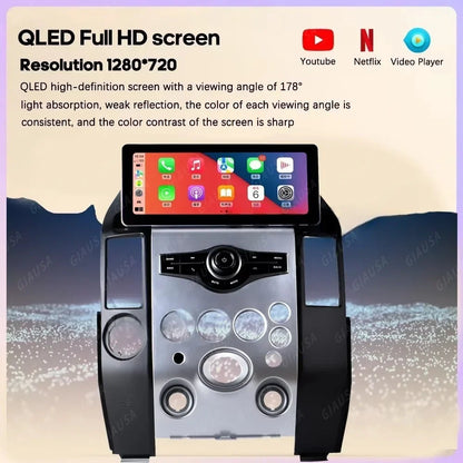 Android 14 Car Player 12.3" GPS Navigation For Infiniti QX56 2003-2009 Car Radio player Auto Video stereo Multimedia GPS Navi