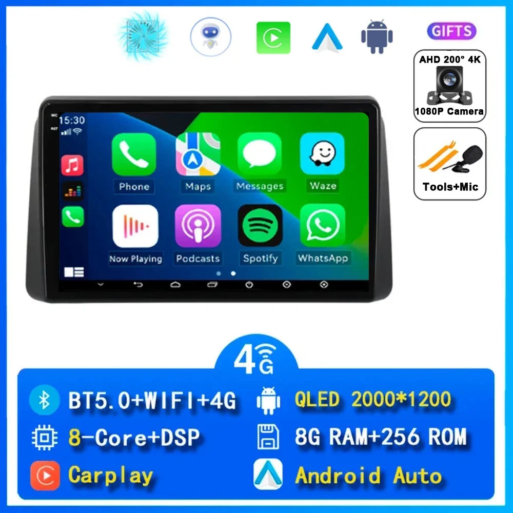 Android 14 Car Navigation Multimedia Player For Chrysler Grand Voyager 5 2011 - 2015 For Dodge Grand Caravan 2008-2020 2DIN DVD