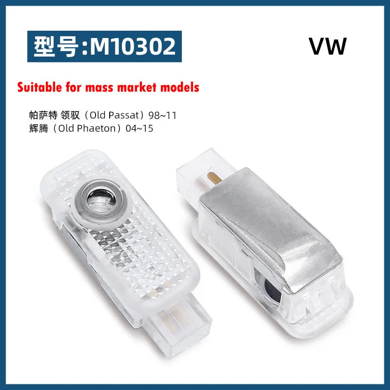 Car door welcome light for Volkswagen door welcome light luci led luces led interior de coches boas-vindas 2x