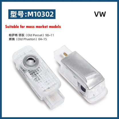 Car door welcome light for Volkswagen door welcome light luci led luces led interior de coches boas-vindas 2x