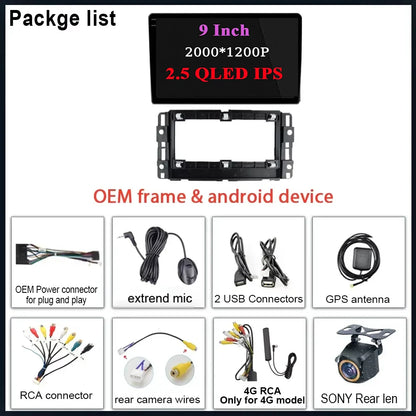 CARPLAY Android Screen For Chevrolet Avalanche Impala Tahoe Traverse 2007-2016 Car Automotive Multimedia Navigation DVD 7862 CPU