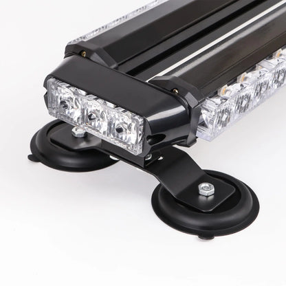 26.5" 54 LED Automotive Rooftop Beacon Light Bar Double Side Emergency Warning Flash Strobe Snow Plow Light Traffic Advisor with