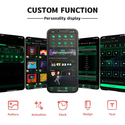 LED Car Front Rear Windshield Glass Light USB Car Demon Eyes Flexible Display Screen Light DIY Programmable for Store/Bar/Trucks