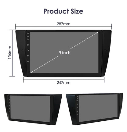 Hizpo Car Radio For BMW 3 Series E90 E91 E92 E93 2006-2012 Stereo Multimedia Wireless CarPlay Android Auto No 2 din 2din DVD RDS