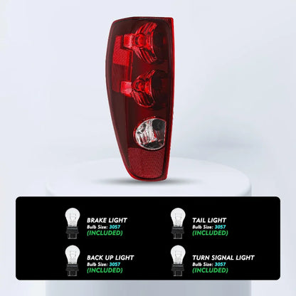 Headlight and Tail Light Assembly Pair Set for 2004-2012  Colorado/GMC Canyon 2006-2008 I-Series Factory OE