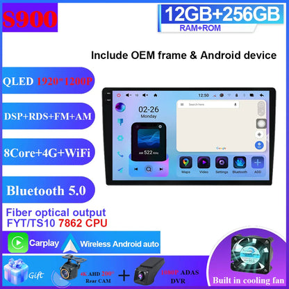 Android 14 Car Radio for Hyundai Sonata 6 YF i40 i45 2011 - 2015 4G Multimedia Player GPS Navigation no 2din dvd
