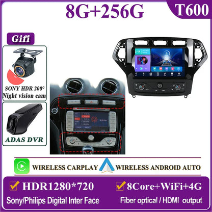Autostereo 14 For Ford Mondeo MK4 2007-2014 Car Multimedia Video Player GPS Navigation Radio Android 13 Auto Carplay No 2Din DVD