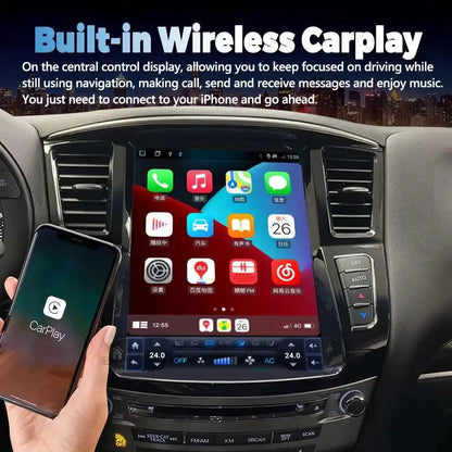 256gb Radio For Infiniti QX60 JX35 2014-2019 Android 14 Touch Screen Car Navi Multimedia Player Wireless Carplay Tape Recorder