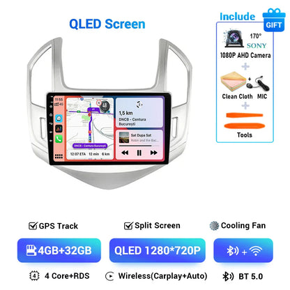9" Android 15 Car Radio Video Player For Chevrolet Cruze J300 J308 2012 2013 2014 2015 GPS DSP Serero Auto Carplay 8G 1256G