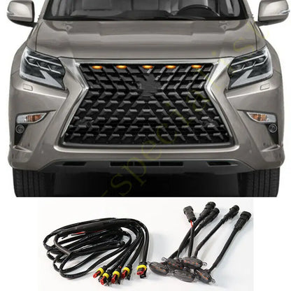 Fit For Lexus GX460 2020-2021 Grille LED Light Raptor Style Grill Cover 5P