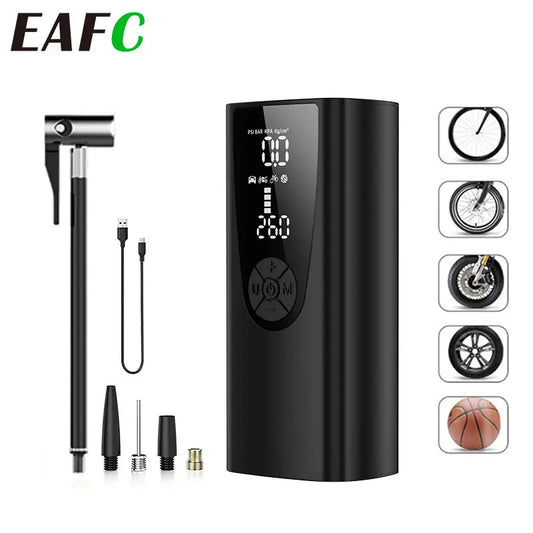 8000mAh Portable Car Air Compressor 12V 150PSI Electric Cordless Tire Inflator Pump for Motorcycle Bicycle Boat AUTO Tyre Balls power tools