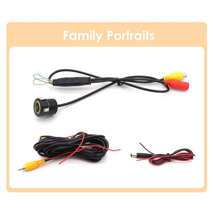 SMARTOUR CCD NTSC High Definition AHD Night Vision Golden Fisheye Lens Vehicle Reverse Backup Rear View 3 Control Camera Car