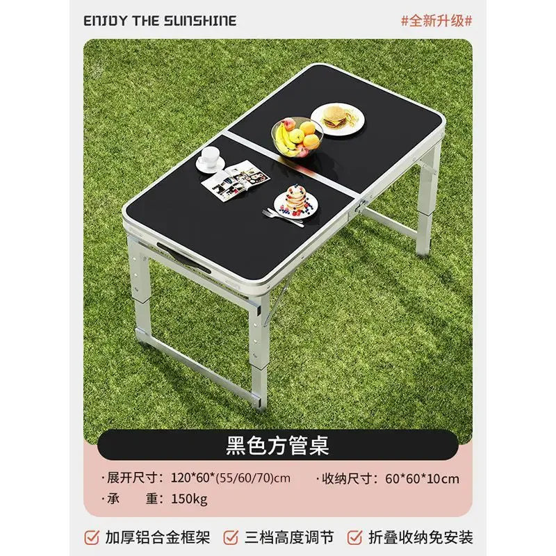 Outdoor Folding Table Camping Picnic Going Out Lifting Portable Chair Night Market Stall Simple Portable Travel Folding Table