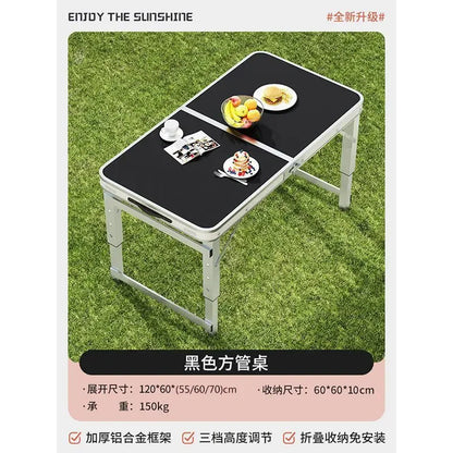 Outdoor Folding Table Camping Picnic Going Out Lifting Portable Chair Night Market Stall Simple Portable Travel Folding Table
